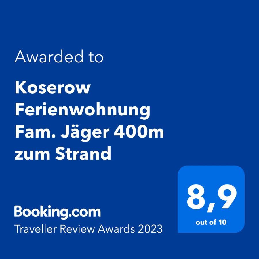 Koserow Ferienwohnung Fam. Jager 400M Zum Strand Экстерьер фото